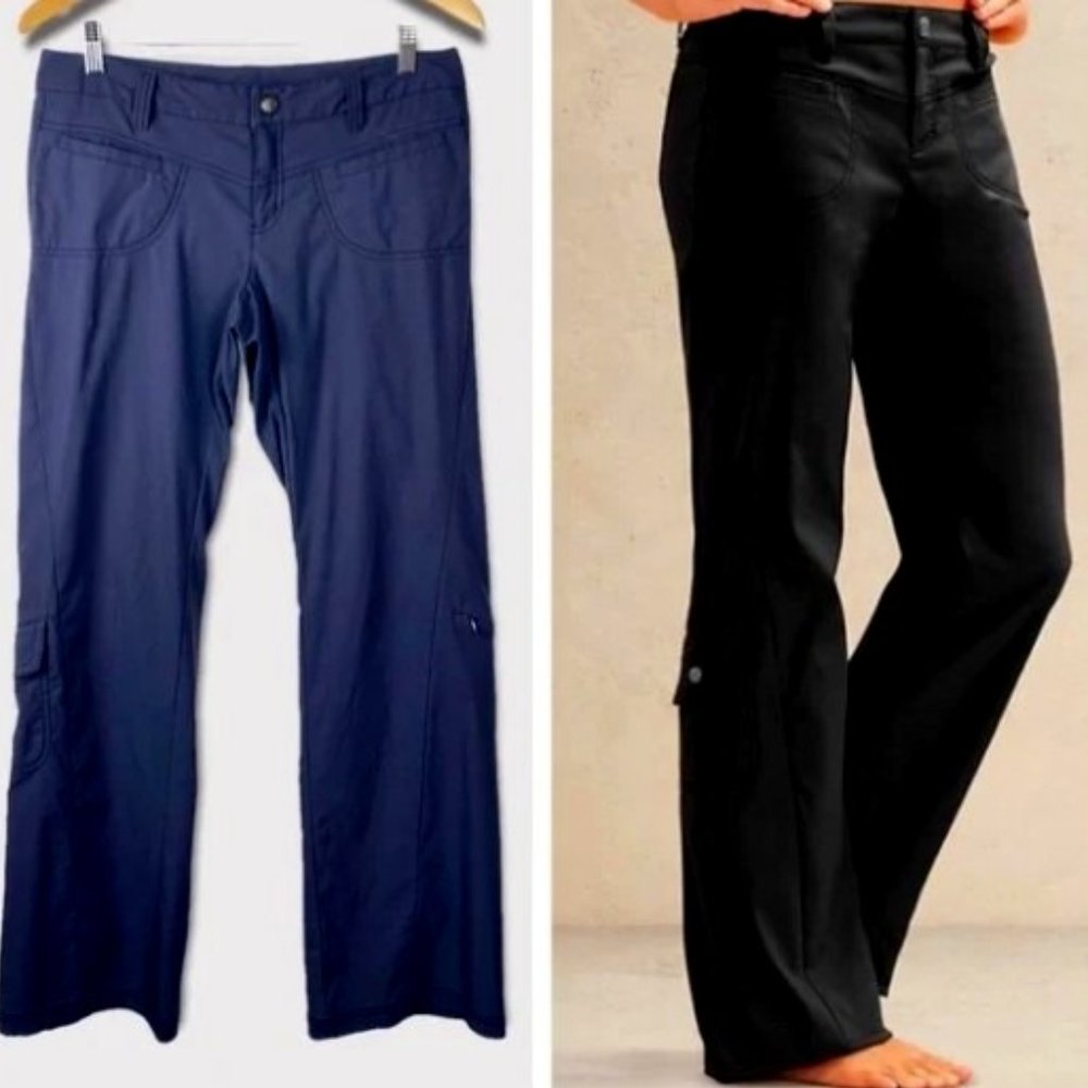 Athleta Low Rise Dipper Pants Blue Grey size 6